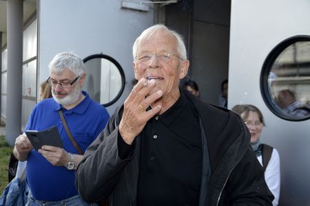 Julian Weigend und Rolf Becker auf der Leipziger Buchmesse 2019