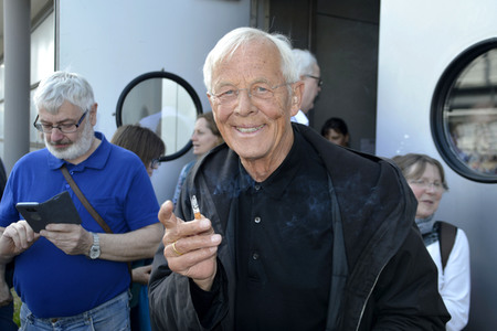 Julian Weigend und Rolf Becker auf der Leipziger Buchmesse 2019