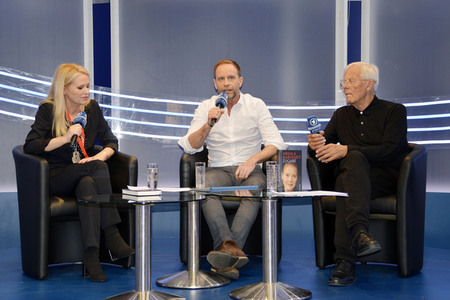 Julian Weigend und Rolf Becker auf der Leipziger Buchmesse 2019
