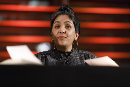 Preti Taneja und Katja Riemann auf der lit.Cologne 2019 in Köln