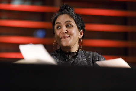 Preti Taneja und Katja Riemann auf der lit.Cologne 2019 in Köln