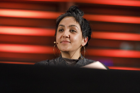 Preti Taneja und Katja Riemann auf der lit.Cologne 2019 in Köln