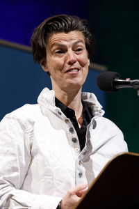 Maryam Zaree, Lena Gorelik und Carolin Emcke auf der lit.cologne 2019 in Köln