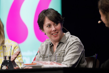 Kristen Roupenian und Mieze Katz auf der lit.cologne 2019 in Köln