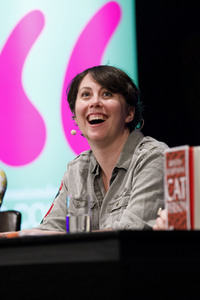 Kristen Roupenian und Mieze Katz auf der lit.cologne 2019 in Köln