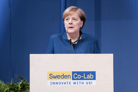 Eröffnungsrundgang der Kanzlerin auf der Hannover Messe 2019