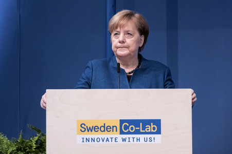 Eröffnungsrundgang der Kanzlerin auf der Hannover Messe 2019