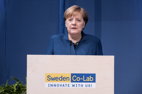 Eröffnungsrundgang der Kanzlerin auf der Hannover Messe 2019