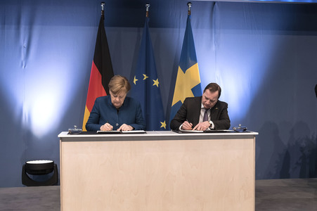 Eröffnungsrundgang der Kanzlerin auf der Hannover Messe 2019