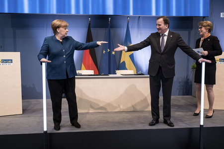 Eröffnungsrundgang der Kanzlerin auf der Hannover Messe 2019