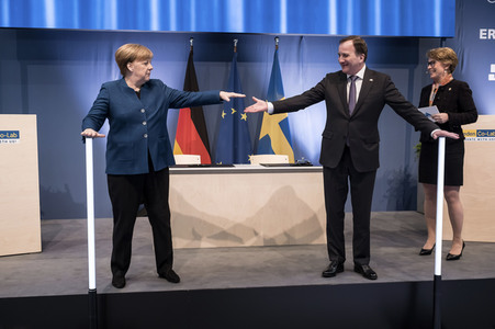 Eröffnungsrundgang der Kanzlerin auf der Hannover Messe 2019