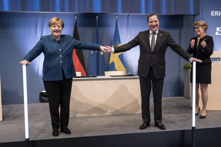 Eröffnungsrundgang der Kanzlerin auf der Hannover Messe 2019