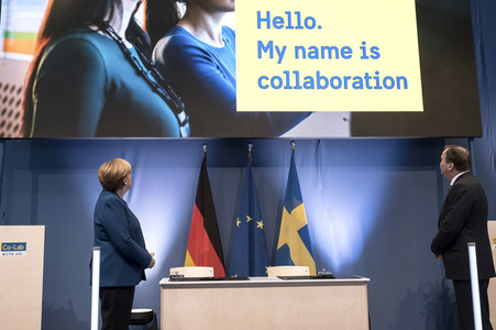 Eröffnungsrundgang der Kanzlerin auf der Hannover Messe 2019