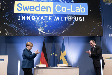 Eröffnungsrundgang der Kanzlerin auf der Hannover Messe 2019