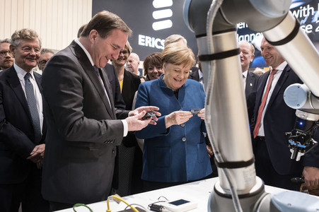 Eröffnungsrundgang der Kanzlerin auf der Hannover Messe 2019