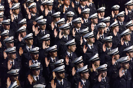 Vereidigung von Kommissaranwärtern in Köln