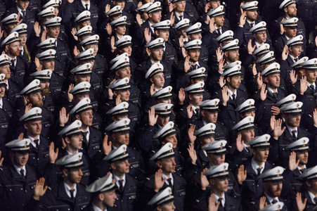 Vereidigung von Kommissaranwärtern in Köln