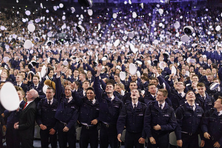 Vereidigung von Kommissaranwärtern in Köln