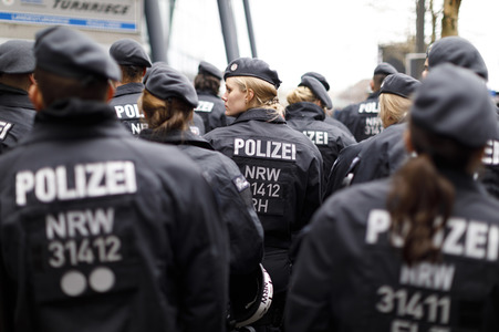 Vereidigung von Kommissaranwärtern in Köln