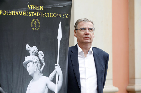 Einweihung der Spendenbox des Schlossvereins im Landtag im Stadtschloss Potsdam
