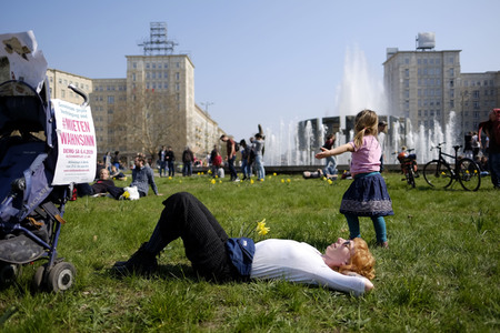 Demontration 'Gemeinsam gegen Verdrängung und Mietenwahnsinn' in Berlin