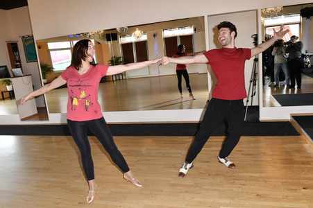 Ulrike Frank trainiert für 'Let's Dance' in Berlin