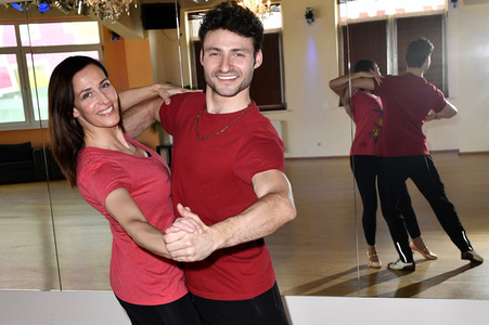 Ulrike Frank trainiert für 'Let's Dance' in Berlin