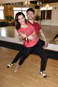 Ulrike Frank trainiert für 'Let's Dance' in Berlin