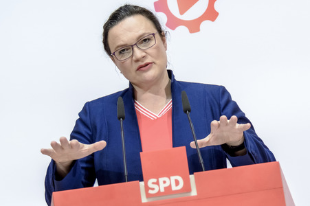 SPD Pressekonferenz in Berlin