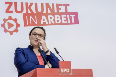 SPD Pressekonferenz in Berlin
