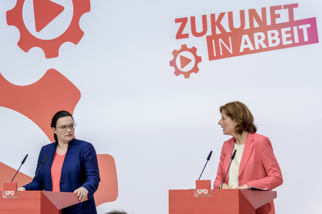 SPD Pressekonferenz in Berlin