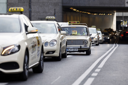 Taxi-Protest in Köln