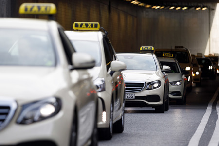 Taxi-Protest in Köln