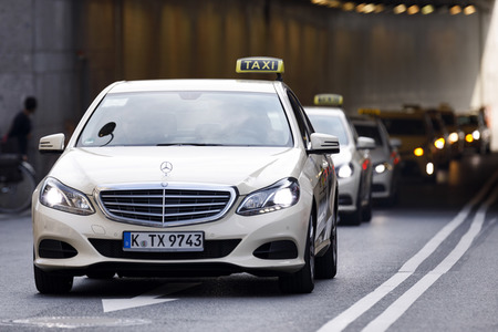 Taxi-Protest in Köln