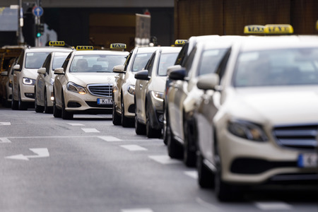 Taxi-Protest in Köln