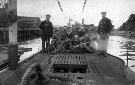 Mannschft des U-Boots SM U-81 im 1. Weltkrieg
