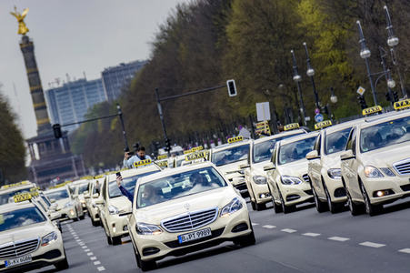 Taxi-Protest in Berlin