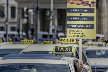 Taxi-Protest in Berlin