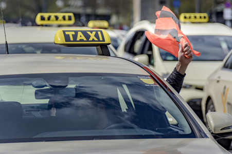 Taxi-Protest in Berlin