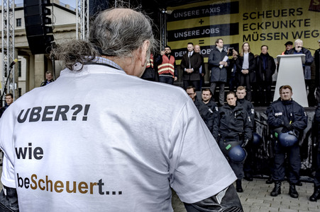 Taxi-Protest in Berlin