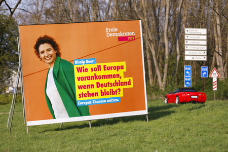 Wahlplakate zur Europawahl in Köln