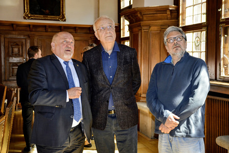 Fritz Pleitgen und Michail Pawlowitsch Schischkin in Görlitz