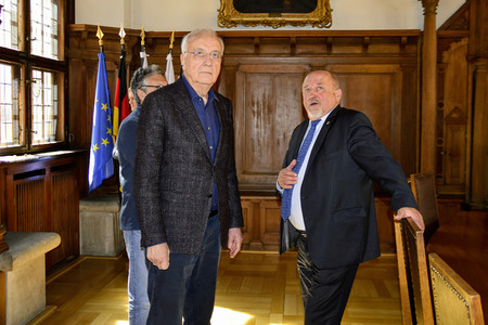 Fritz Pleitgen und Michail Pawlowitsch Schischkin in Görlitz