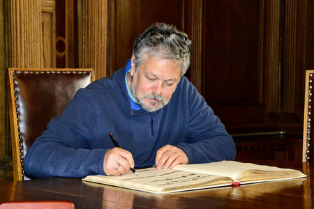 Fritz Pleitgen und Michail Pawlowitsch Schischkin in Görlitz