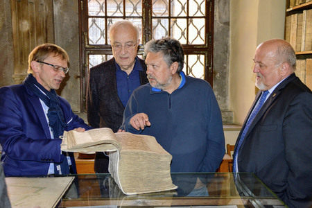 Fritz Pleitgen und Michail Pawlowitsch Schischkin in Görlitz