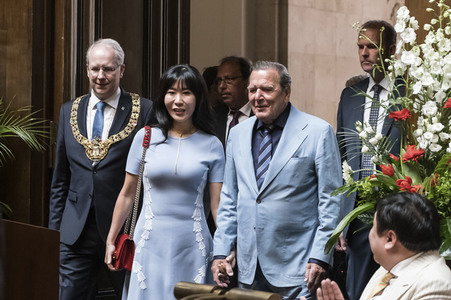 Empfang zum 75. Geburtstag von Gehard Schröder in Hannover