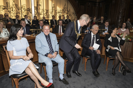 Empfang zum 75. Geburtstag von Gehard Schröder in Hannover