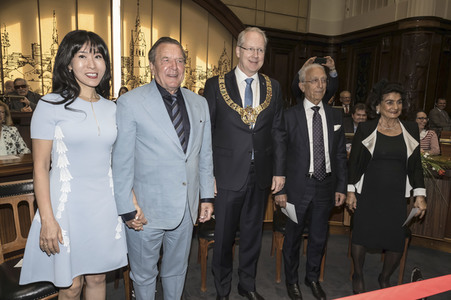 Empfang zum 75. Geburtstag von Gehard Schröder in Hannover