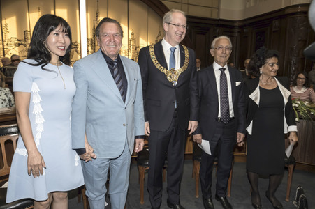 Empfang zum 75. Geburtstag von Gehard Schröder in Hannover