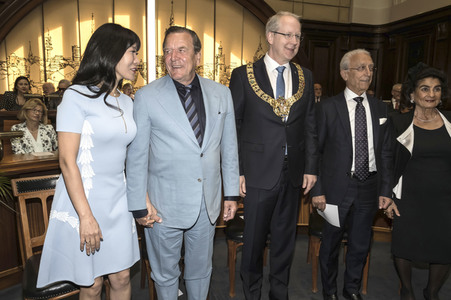 Empfang zum 75. Geburtstag von Gehard Schröder in Hannover